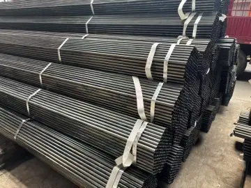 Good quality black Welded Steel Pipe 1 1/2'' ERW steel tube for sale