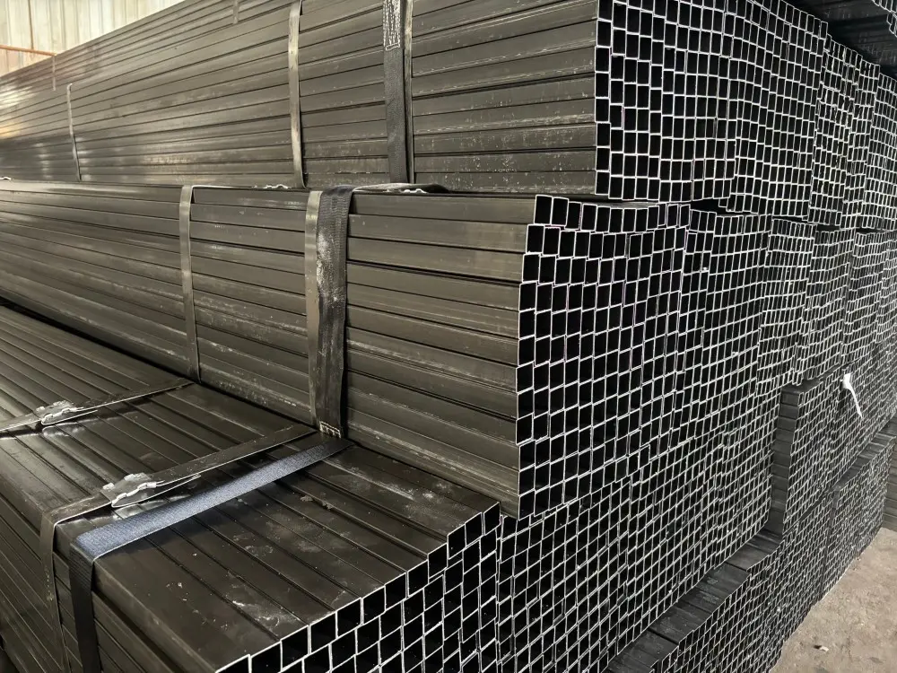Low cost black erw rectangular pipe black hollow section