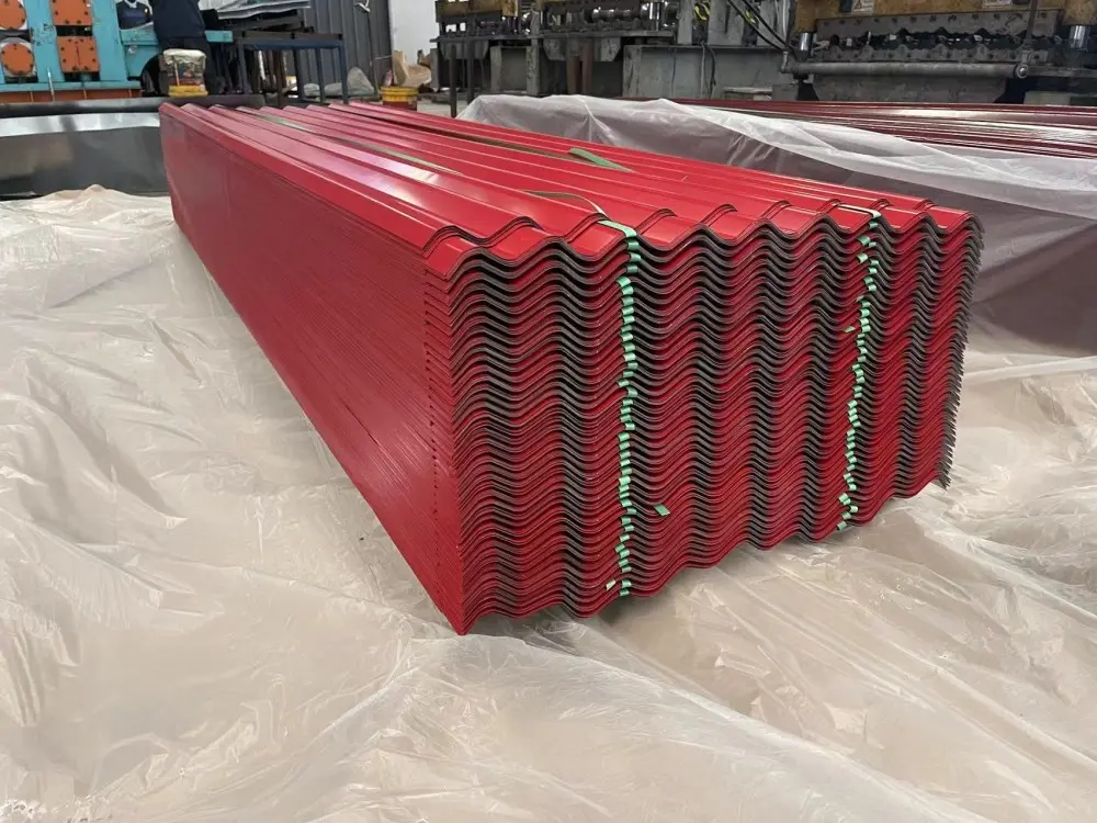 High quality color coated corrugated sheets with high paint