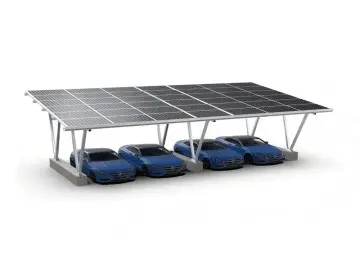 Modular Solar Carport System Fit for Mono/Bifacial Solar Panels