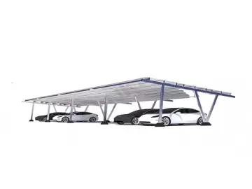 Bifacial Solar Carport 2-Side Power Generation Weather-Resistant Design