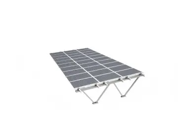 Flat Ground Solar Carport Mount Easy Assembly for Residential Use