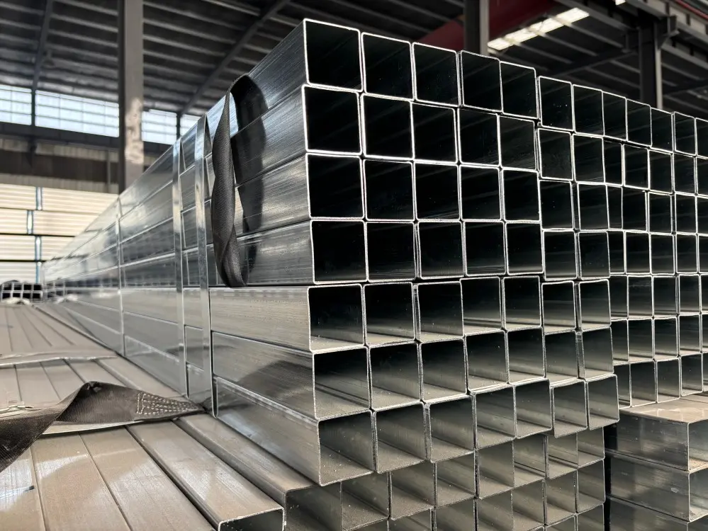Factory directly building materials galvanized rectangular tube for sale